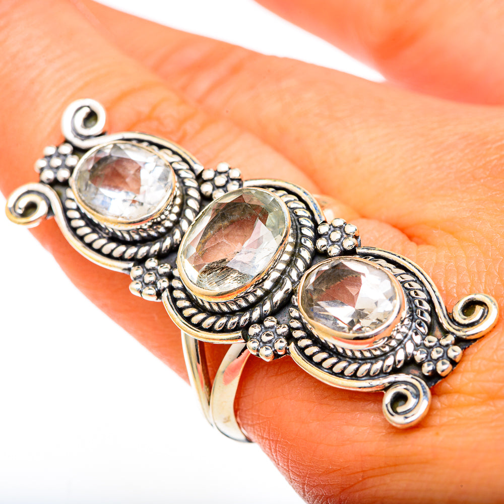 White Quartz Rings handcrafted by Ana Silver Co - RING101239