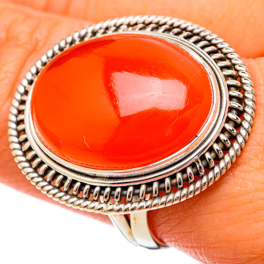 Carnelian Rings handcrafted by Ana Silver Co - RING101244