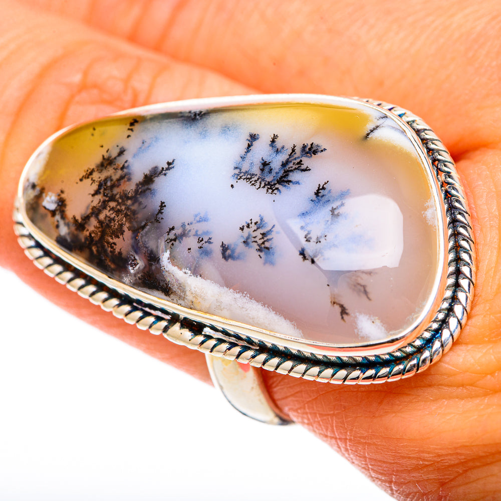 Dendritic Opal Rings handcrafted by Ana Silver Co - RING101252