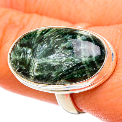 Seraphinite Rings handcrafted by Ana Silver Co - RING101282