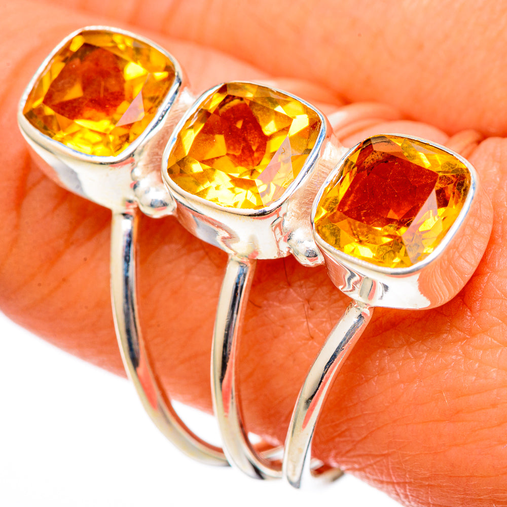 Citrine Rings handcrafted by Ana Silver Co - RING101283