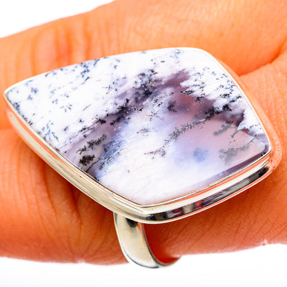 Dendritic Opal Rings handcrafted by Ana Silver Co - RING101302