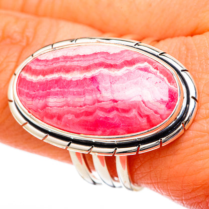 Rhodochrosite Rings handcrafted by Ana Silver Co - RING101319