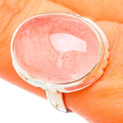 Rose Quartz Rings handcrafted by Ana Silver Co - RING101341