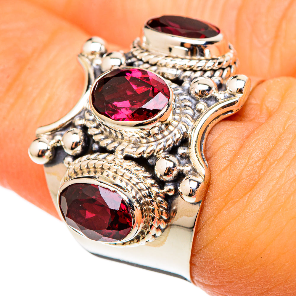 Garnet Rings handcrafted by Ana Silver Co - RING101344