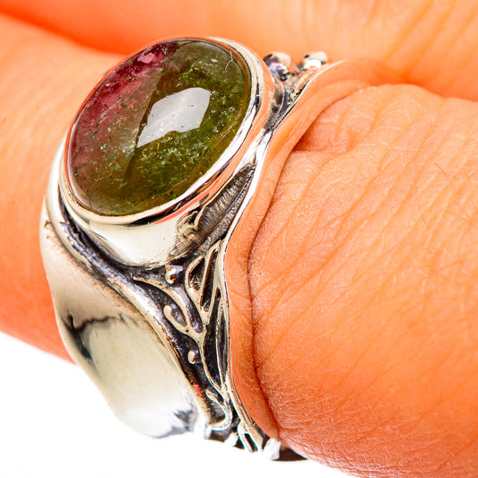 Watermelon Tourmaline Rings handcrafted by Ana Silver Co - RING101351