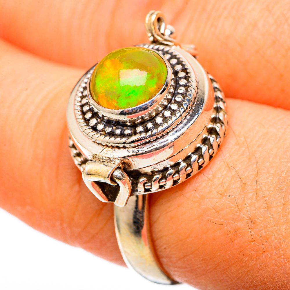 Ethiopian Opal Rings handcrafted by Ana Silver Co - RING101354