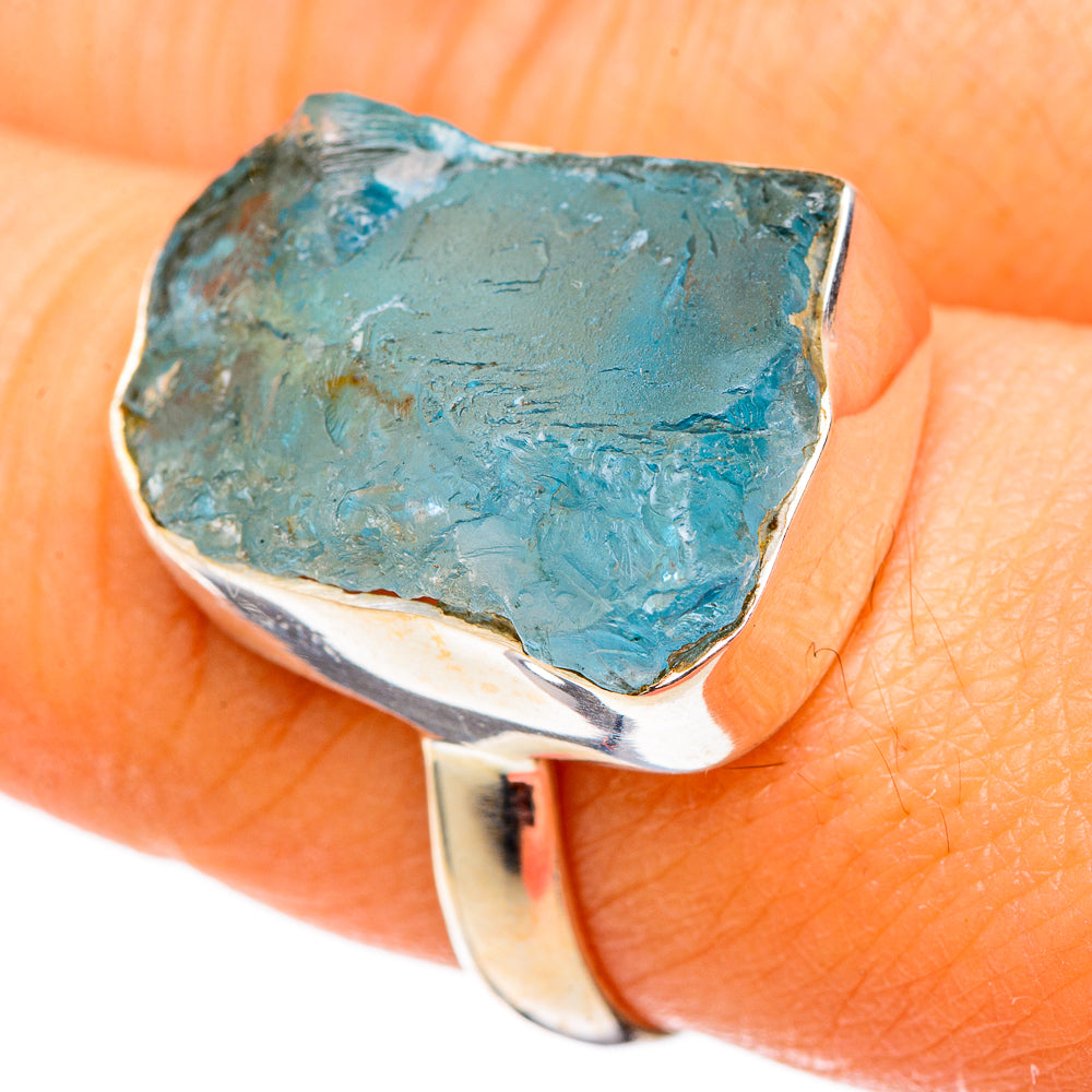 Aquamarine Rings handcrafted by Ana Silver Co - RING101356