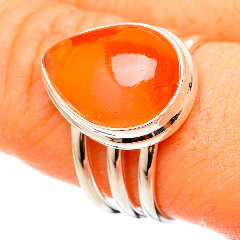 Carnelian Rings handcrafted by Ana Silver Co - RING101363