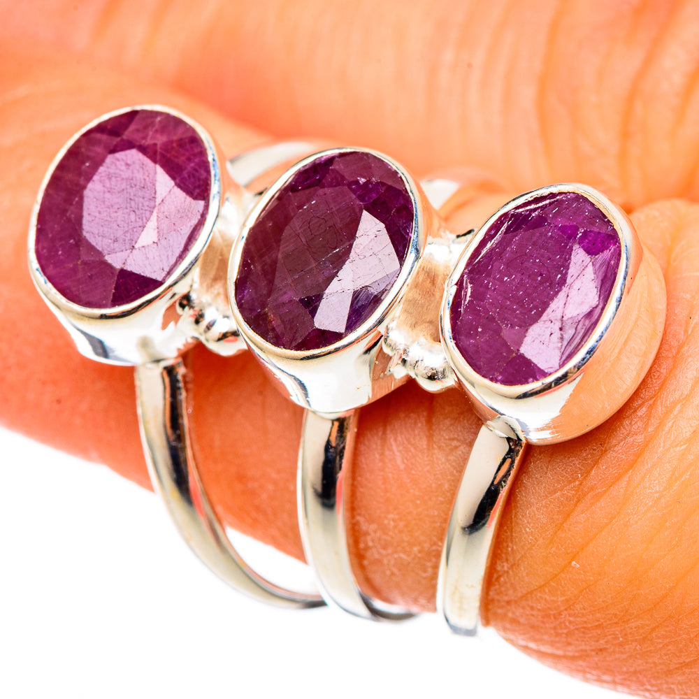 Ruby Rings handcrafted by Ana Silver Co - RING101365