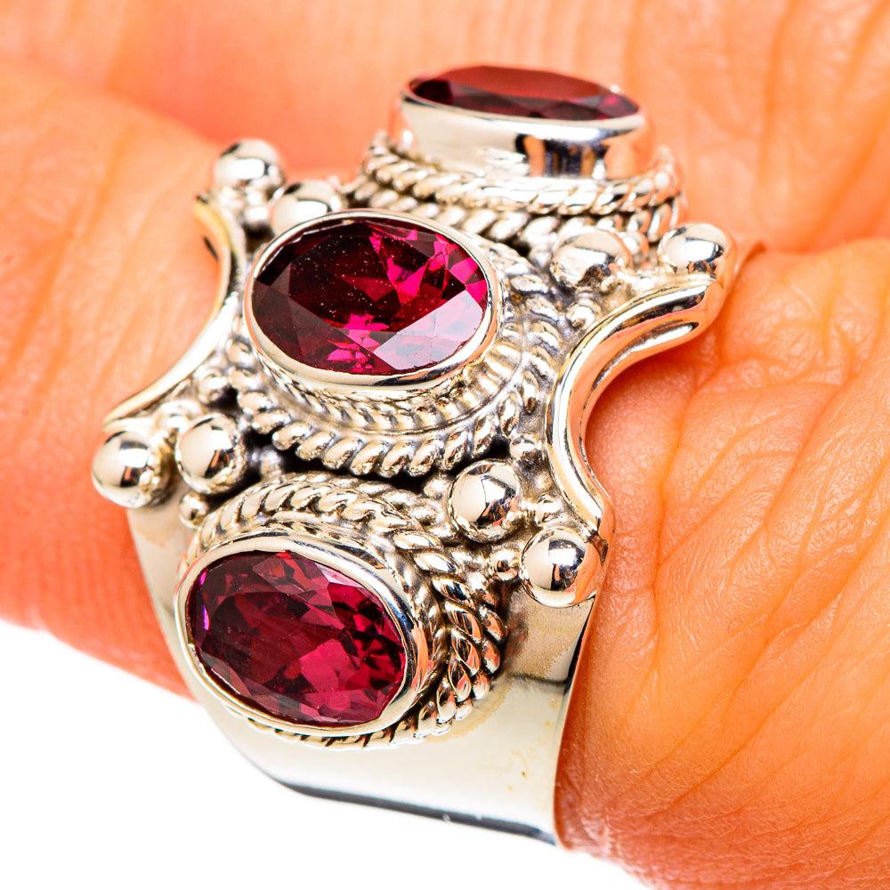 Garnet Rings handcrafted by Ana Silver Co - RING101368