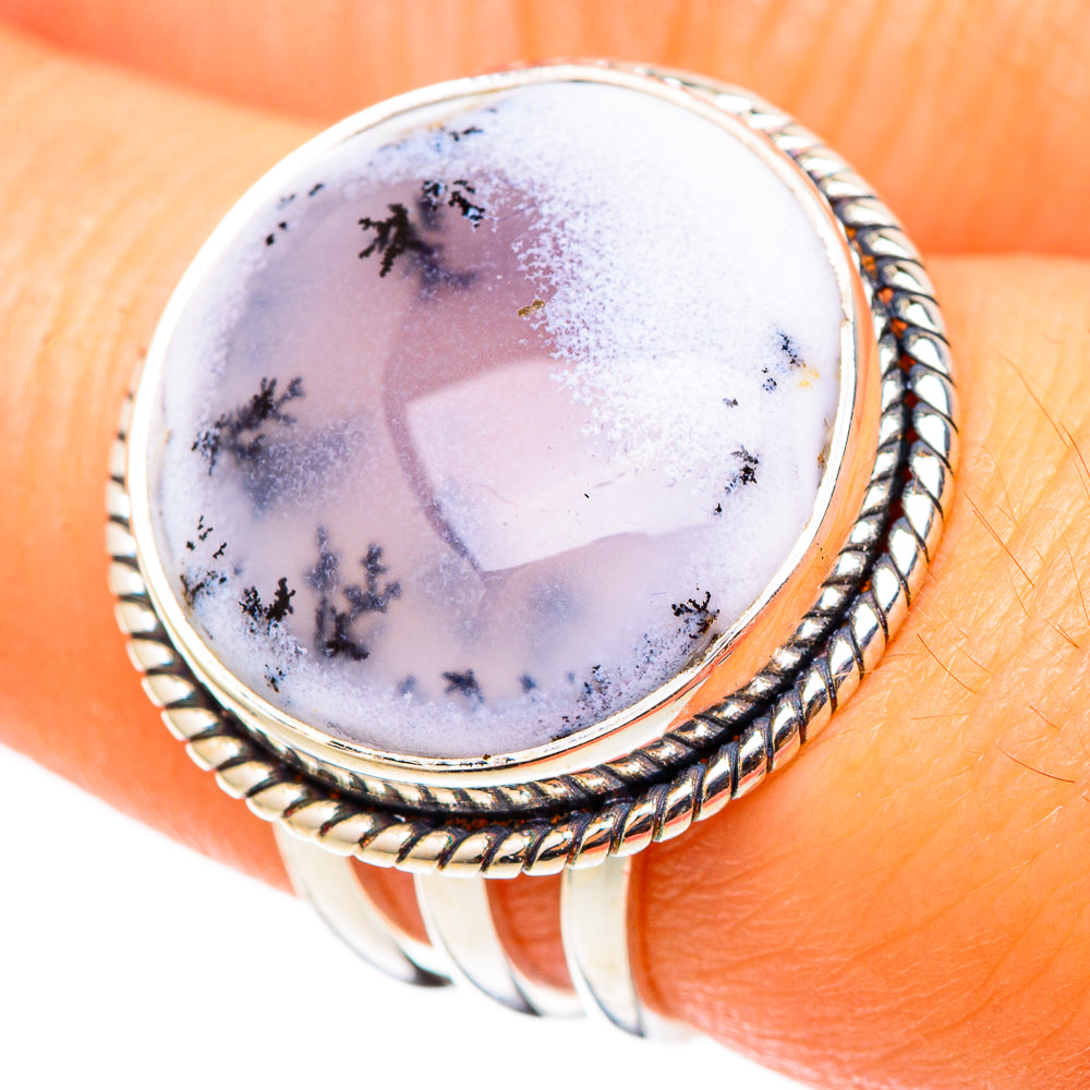 Dendritic Opal Rings handcrafted by Ana Silver Co - RING101373