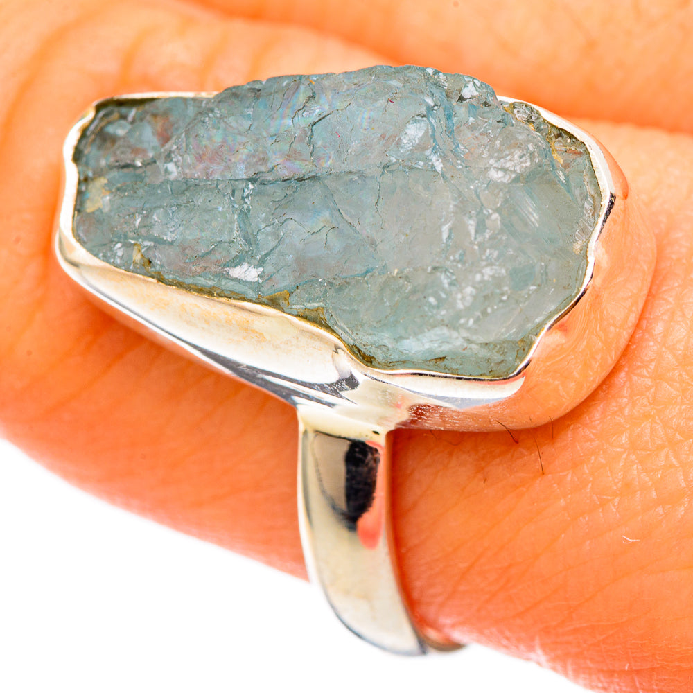 Aquamarine Rings handcrafted by Ana Silver Co - RING101376
