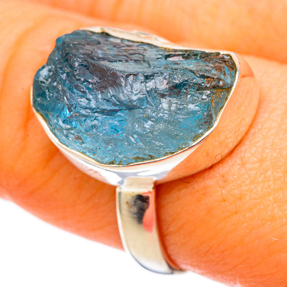 Aquamarine Rings handcrafted by Ana Silver Co - RING101379