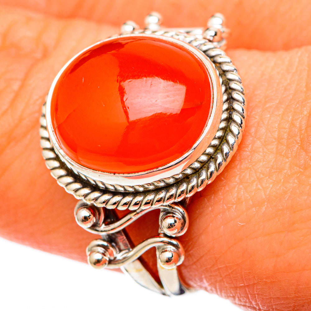 Carnelian Rings handcrafted by Ana Silver Co - RING101382