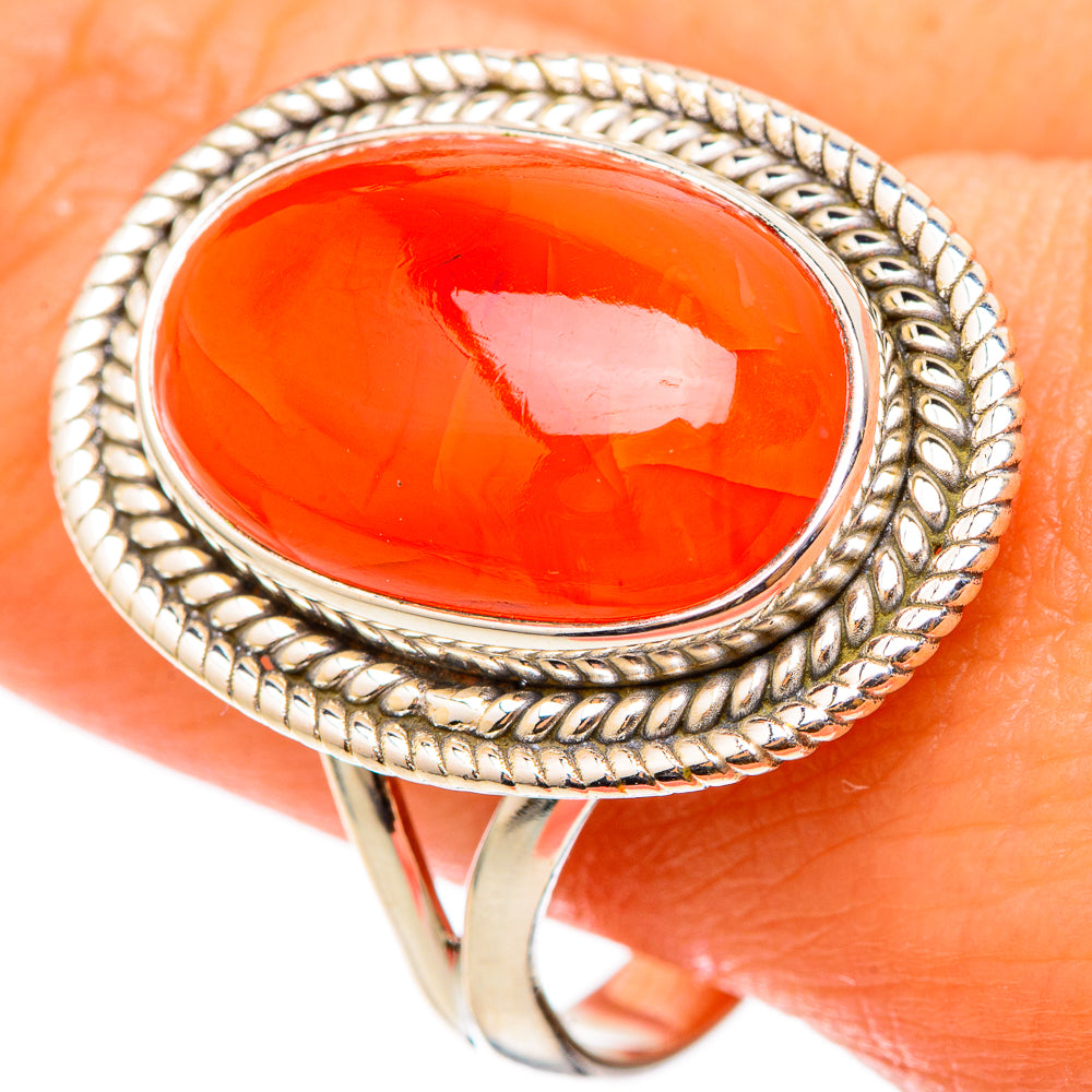 Carnelian Rings handcrafted by Ana Silver Co - RING101383
