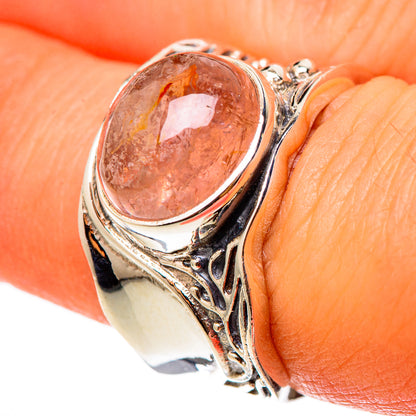 Pink Tourmaline Rings handcrafted by Ana Silver Co - RING101386