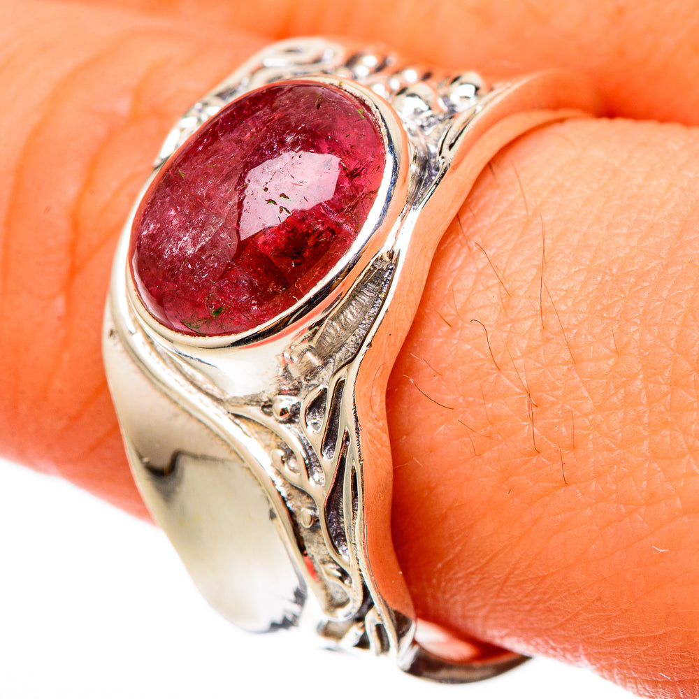 Pink Tourmaline Rings handcrafted by Ana Silver Co - RING101387