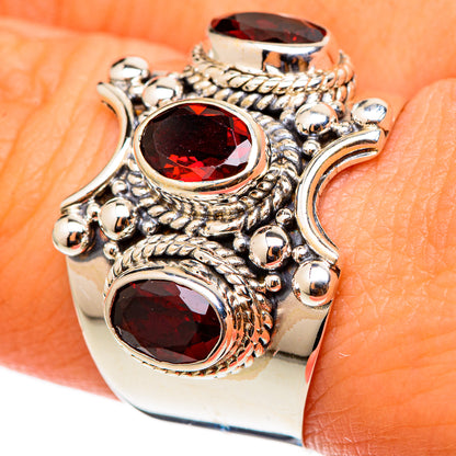 Garnet Rings handcrafted by Ana Silver Co - RING101389