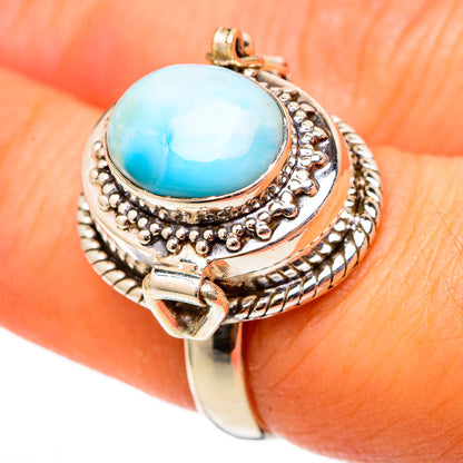 Larimar Rings handcrafted by Ana Silver Co - RING101400