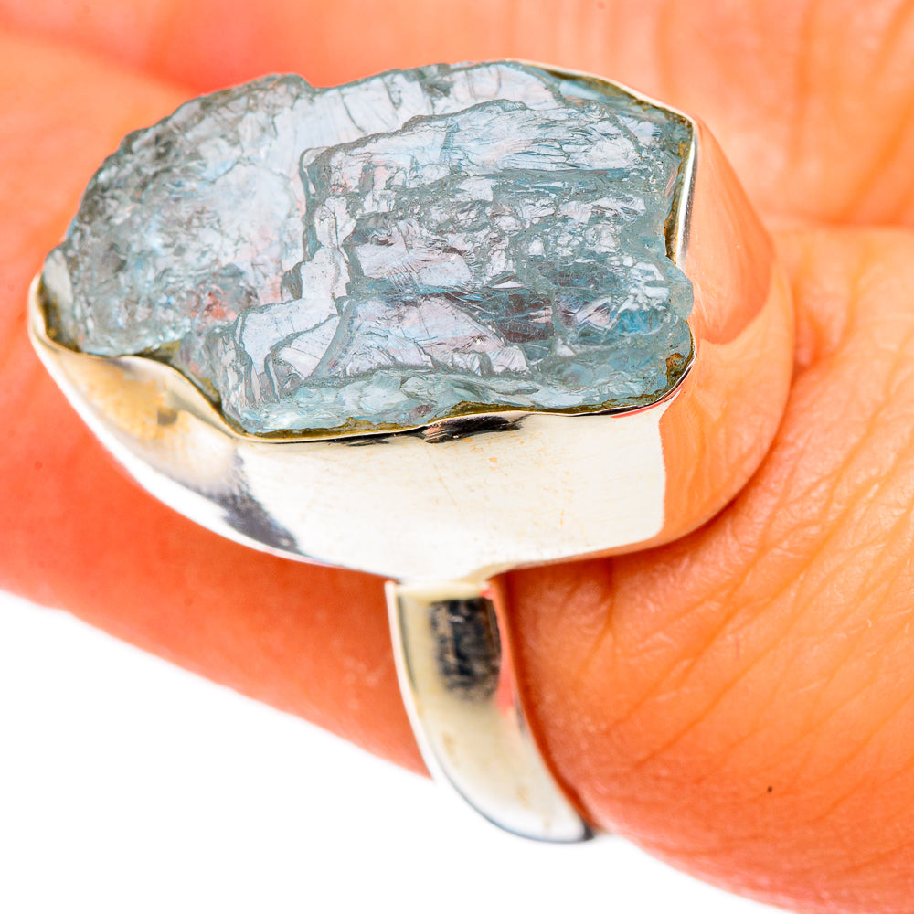 Aquamarine Rings handcrafted by Ana Silver Co - RING101402