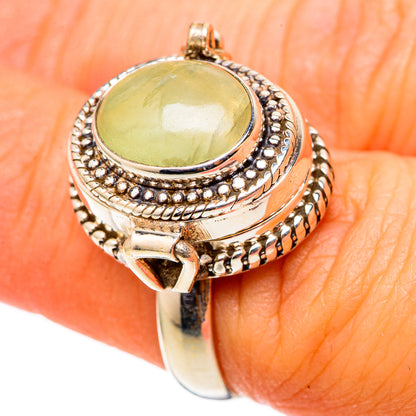 Prehnite Rings handcrafted by Ana Silver Co - RING101404