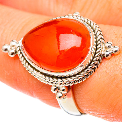 Carnelian Rings handcrafted by Ana Silver Co - RING101405