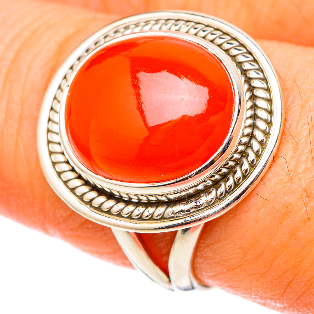 Carnelian Rings handcrafted by Ana Silver Co - RING101406