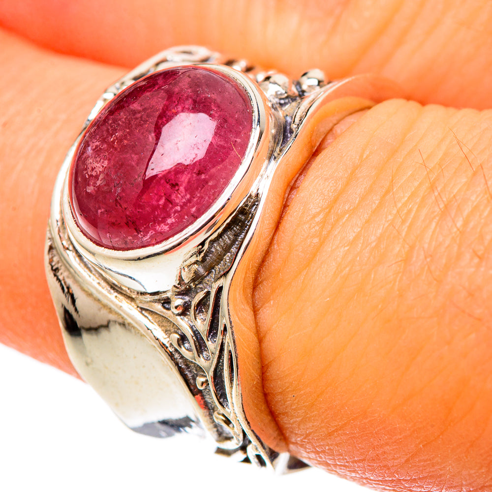Pink Tourmaline Rings handcrafted by Ana Silver Co - RING101407