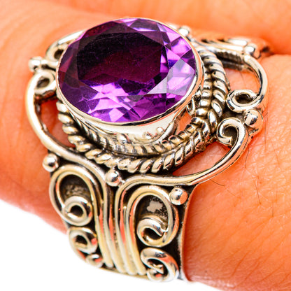 Amethyst Rings handcrafted by Ana Silver Co - RING101414