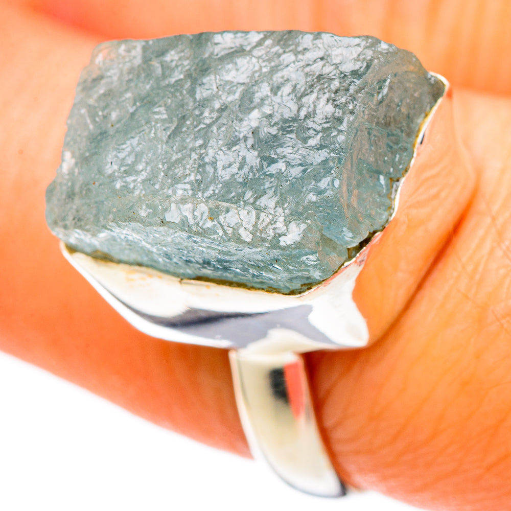 Aquamarine Rings handcrafted by Ana Silver Co - RING101421