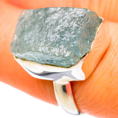 Aquamarine Rings handcrafted by Ana Silver Co - RING101421
