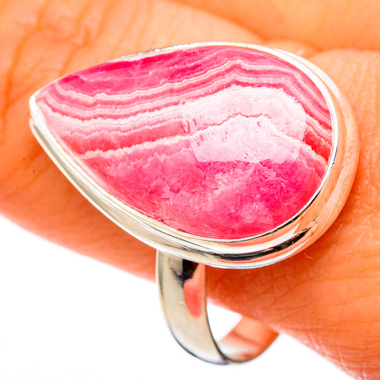 Rhodochrosite Rings handcrafted by Ana Silver Co - RING101426