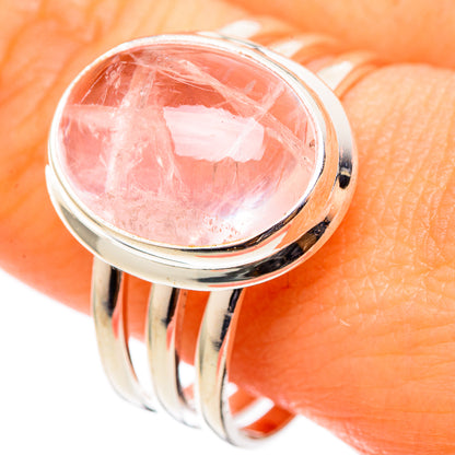 Rose Quartz Rings handcrafted by Ana Silver Co - RING101427
