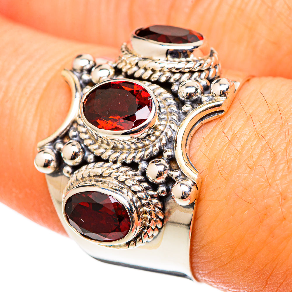 Garnet Rings handcrafted by Ana Silver Co - RING101429
