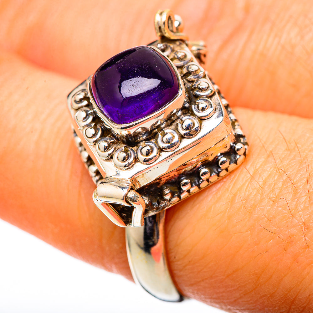 Amethyst Rings handcrafted by Ana Silver Co - RING101434