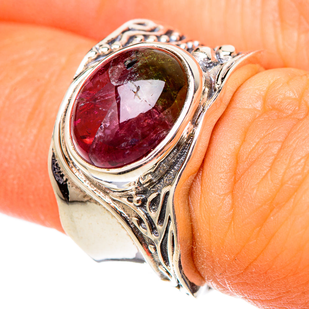 Pink Tourmaline Rings handcrafted by Ana Silver Co - RING101436