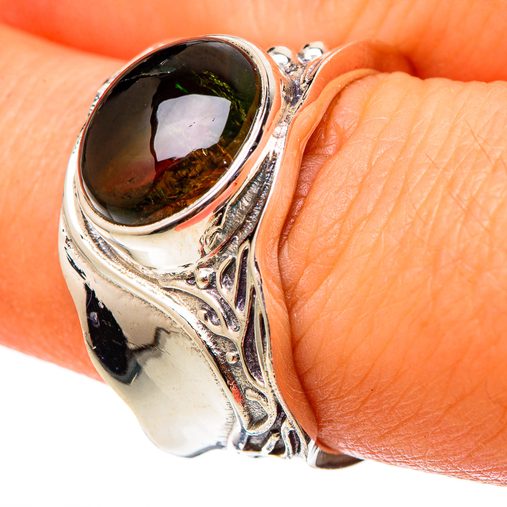 Watermelon Tourmaline Rings handcrafted by Ana Silver Co - RING101437