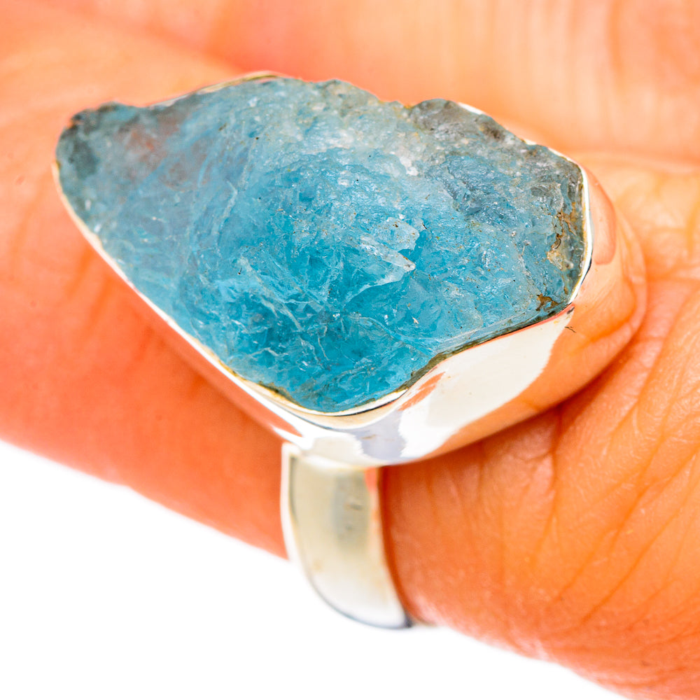 Aquamarine Rings handcrafted by Ana Silver Co - RING101440