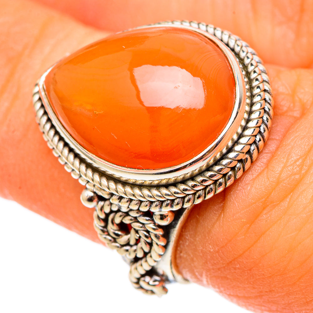 Carnelian Rings handcrafted by Ana Silver Co - RING101444