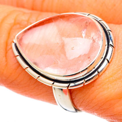 Rose Quartz Rings handcrafted by Ana Silver Co - RING101459