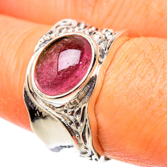 Watermelon Tourmaline Rings handcrafted by Ana Silver Co - RING101466