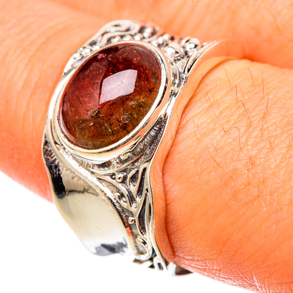 Watermelon Tourmaline Rings handcrafted by Ana Silver Co - RING101467