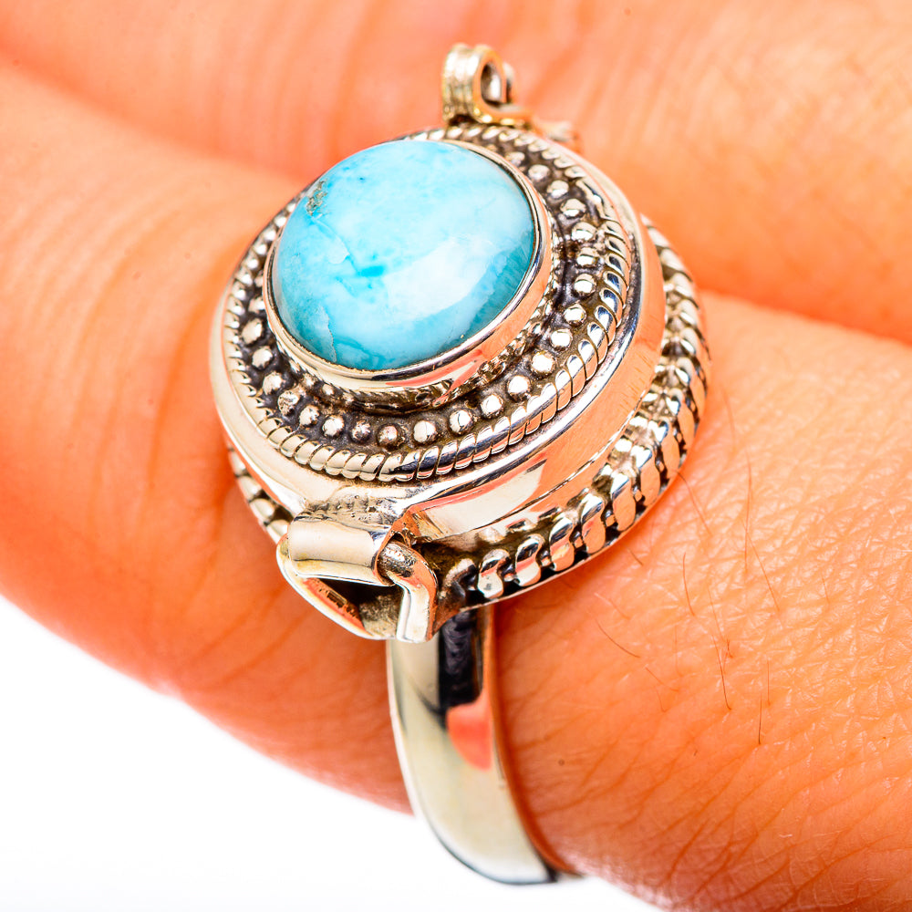 Larimar Rings handcrafted by Ana Silver Co - RING101479