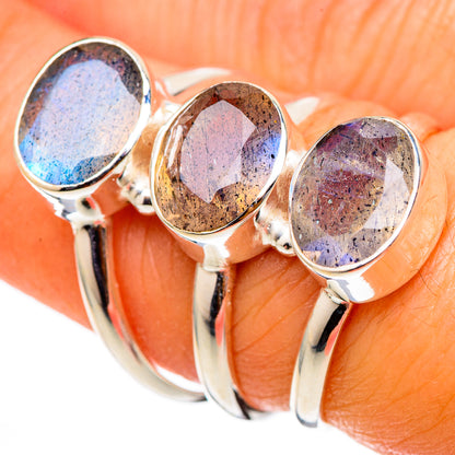 Labradorite Rings handcrafted by Ana Silver Co - RING101480