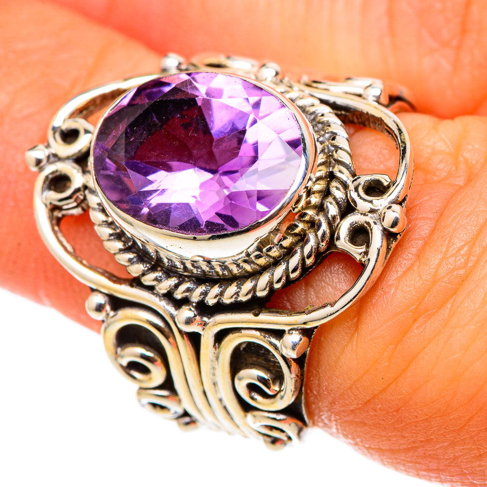 Amethyst Rings handcrafted by Ana Silver Co - RING101498