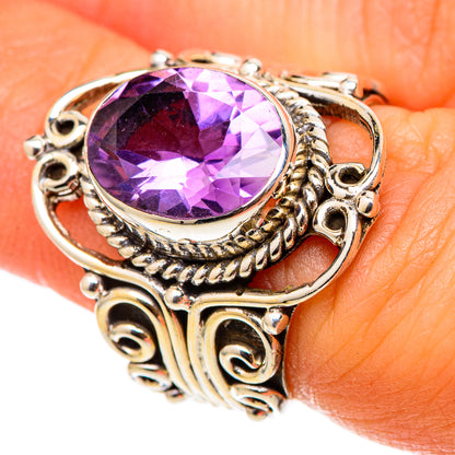 Amethyst Rings handcrafted by Ana Silver Co - RING101498
