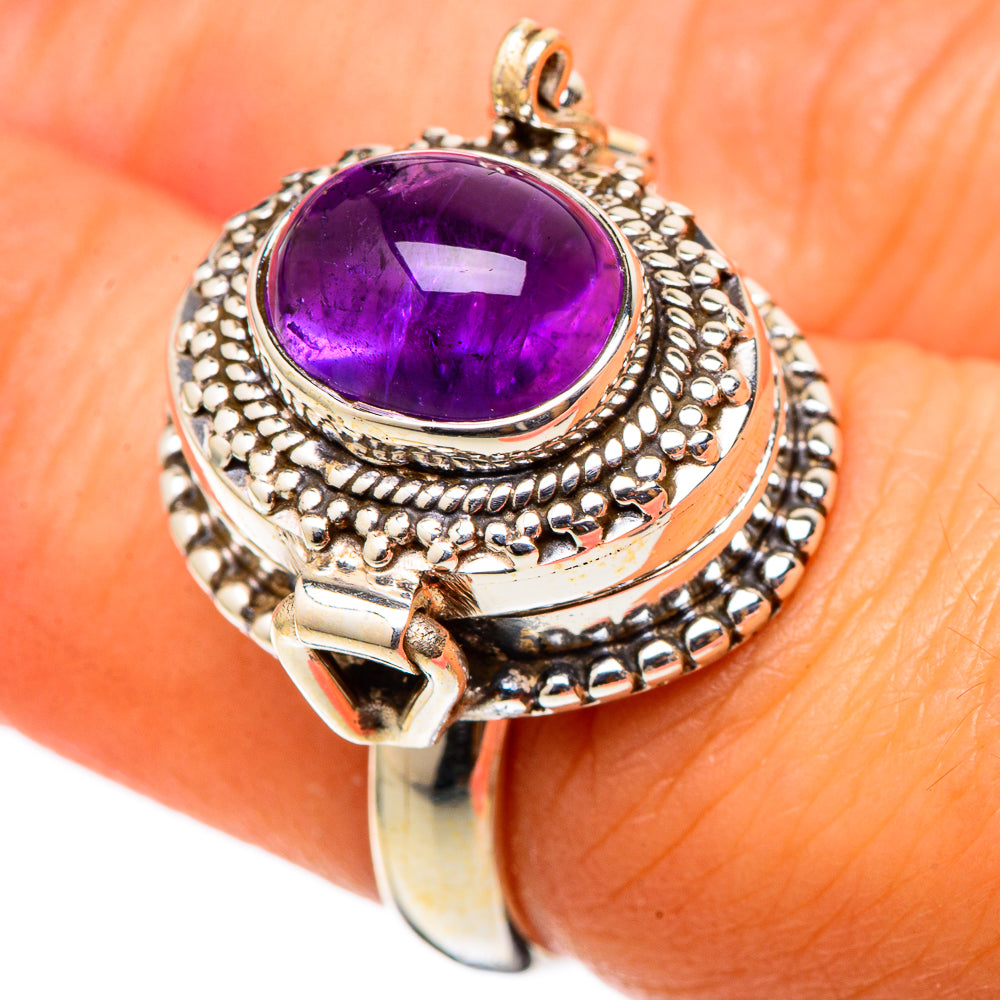 Amethyst Rings handcrafted by Ana Silver Co - RING101499