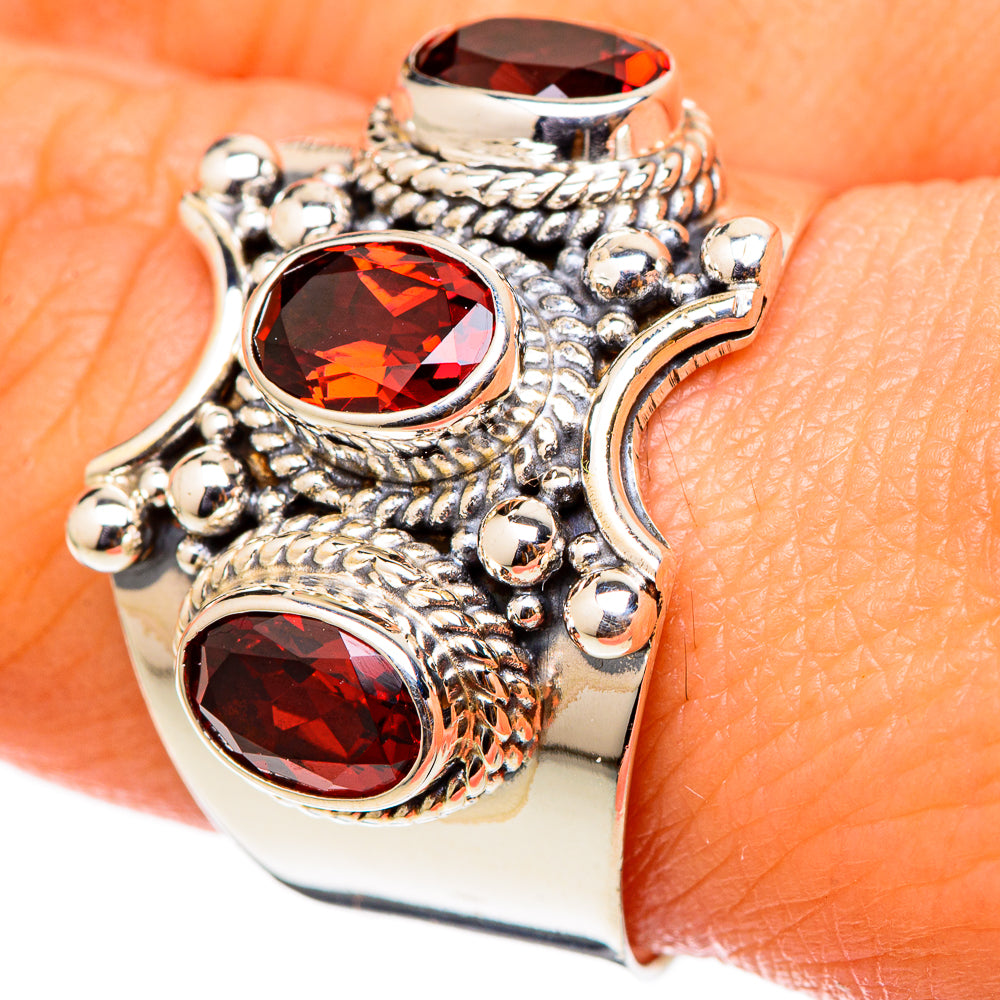 Garnet Rings handcrafted by Ana Silver Co - RING101501
