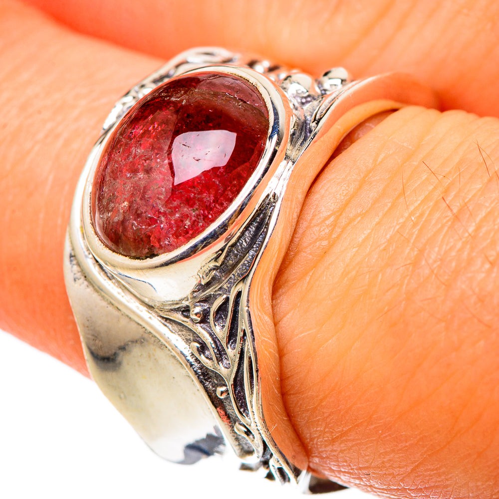 Pink Tourmaline Rings handcrafted by Ana Silver Co - RING101502